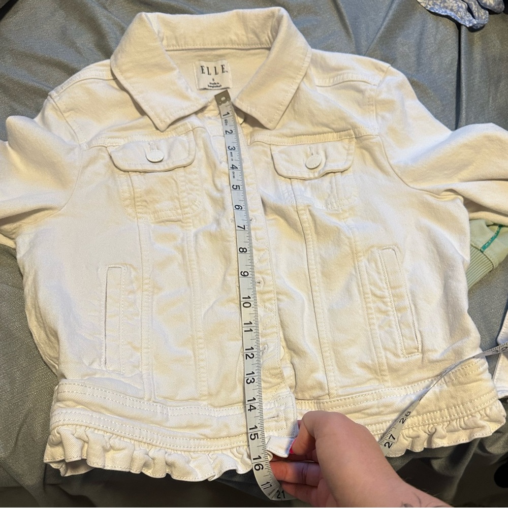 Elle Ruffle Jean Jacket - Picture 9 of 9